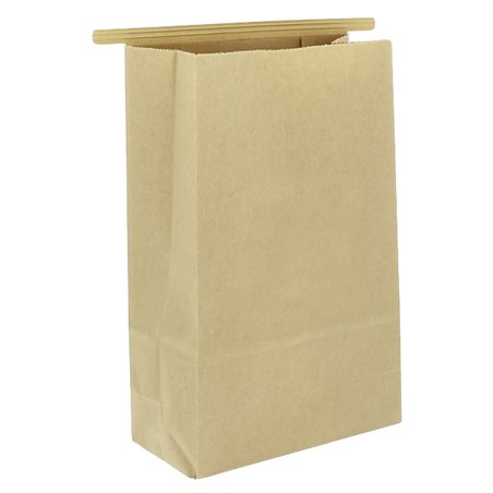 Kraft SOS Bag with Closure 15+7x23 cm