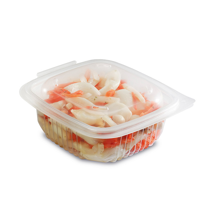 Plastic Container Microwave PP Transparente 375ml 12,3x11,4cm (50 Units) 