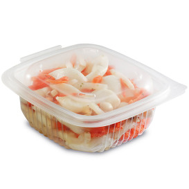 Plastic Container Microwave PP Transparente 375ml 12,3x11,4cm (900 Units)