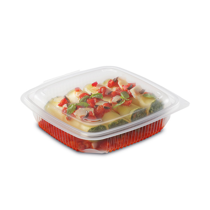 Plastic Container Microwave PP Transparente 1200ml 19,0x18,5cm (300 Units)