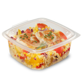 Plastic Container Microwave PP Transparente 1500ml 19,0x18,5cm (50 Units) 