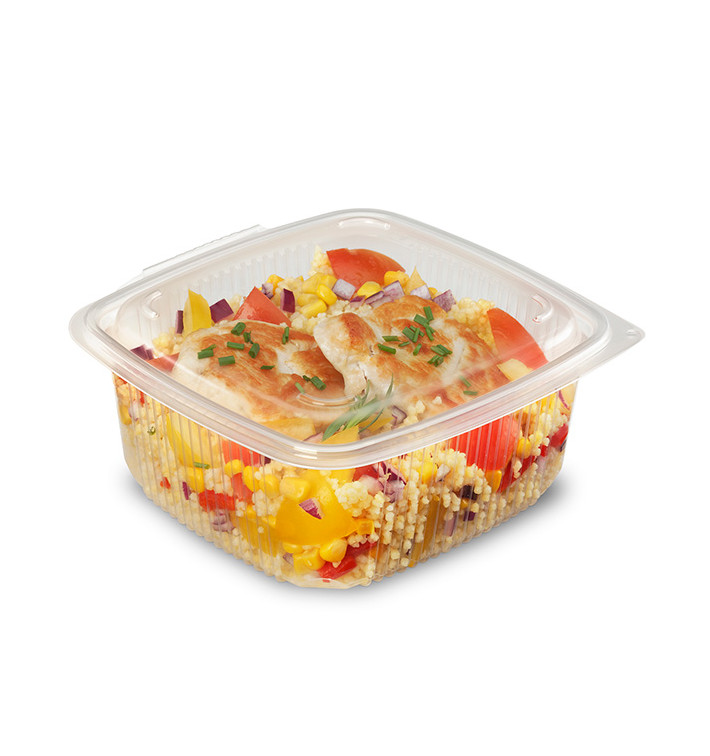 Plastic Container Microwave PP Transparente 1500ml 19,0x18,5cm (50 Units) 