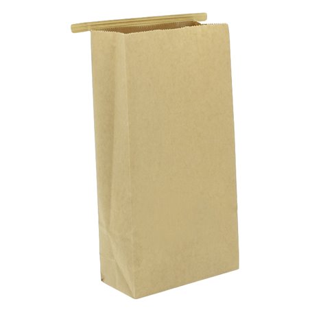 Kraft SOS Bag with Closure 12+6x23.5 cm
