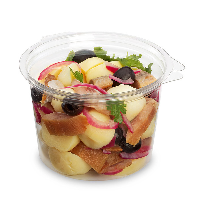 Plastic Container APET Round shape Transparente 500ml Ø12cm (40 Units) 