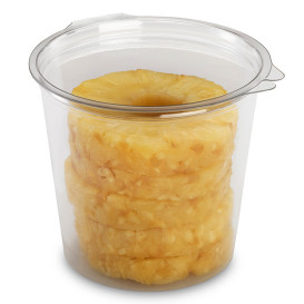 Plastic Container APET Round shape Transparente 1000ml Ø13,4cm (18 Units) 