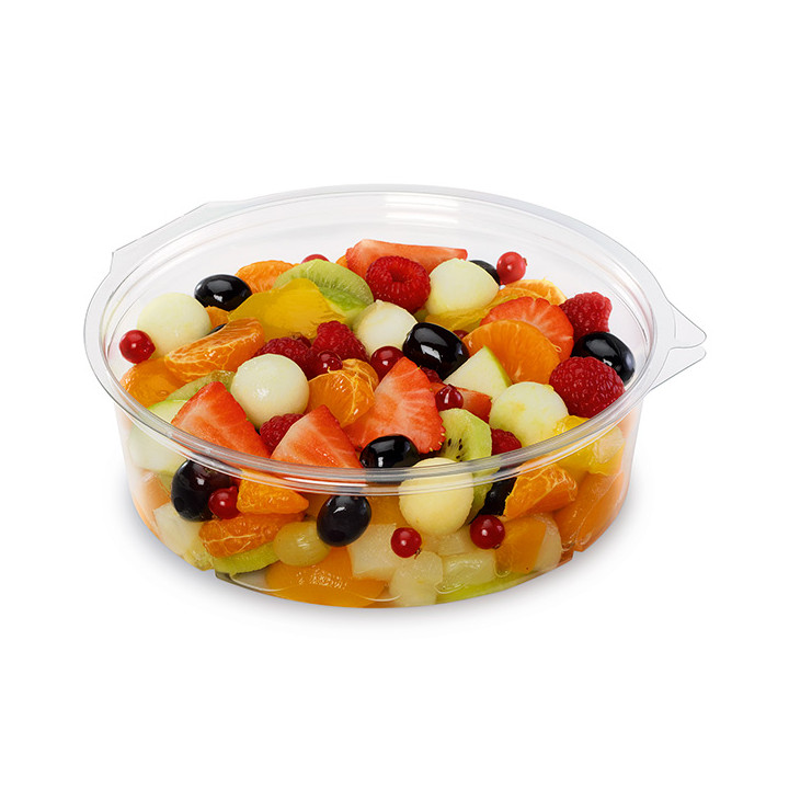 Plastic Container APET Round shape Transparente 1000ml Ø15cm (20 Units)