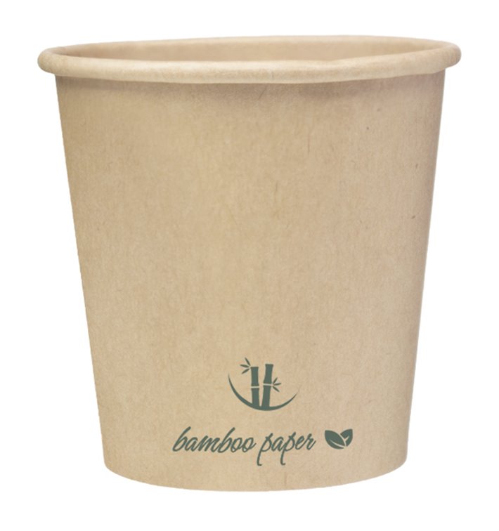 Natural Bamboo Paper Cup 4Oz/120ml Ø6,2cm (1.000 Units)