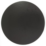 Paper Cake Circle Black 18cm (100 Units)  