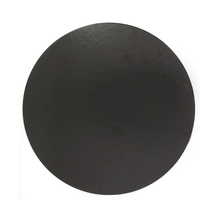 Paper Cake Circle Black 18cm (1200 Units)