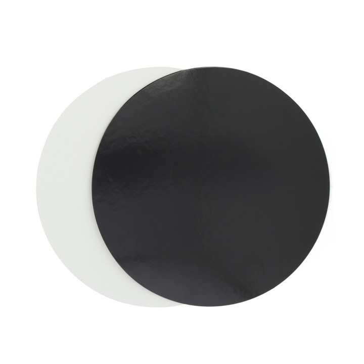 Paper Cake Circle Black and White 29cm (100 Units)  