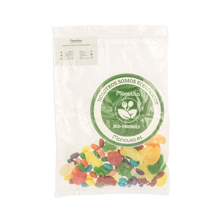 Plastic Bag Autoseal with Pocket 23x32+26cm G-200 (100 Units)
