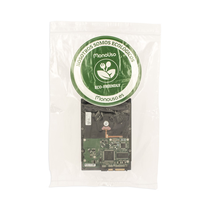 Plastic Bag Autoseal with Pocket 23x32+26cm G-200 (1000 Units)