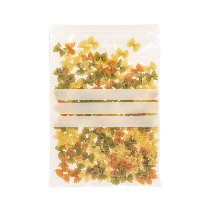 Plastic Zip Bag Autoseal Write-On Block 25x35cm G-160 (100 Units)  