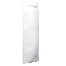 Non-Woven Bag with Die-cut Handles White 17+10x40cm (200 Units)