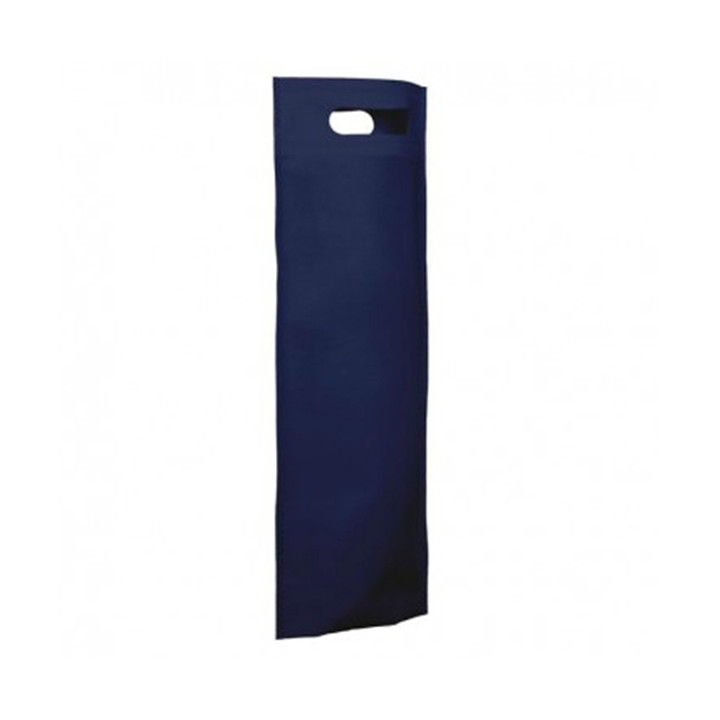 Non-Woven Bag with Die-cut Handles Navy Blue 17+10x40cm (25 Units)