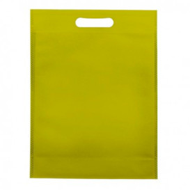 Non-Woven Bag with Die-cut Handles Pistachio 30+10x40cm (200 Units)