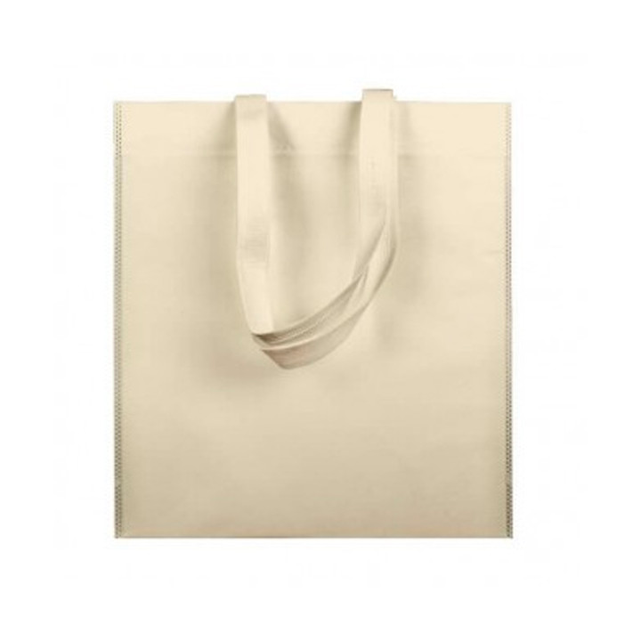 Non-Woven Bag with Short Handles Cream 38x42cm (200 Units)