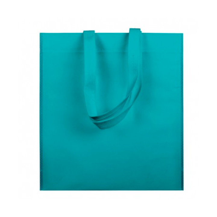 Non-Woven Bag with Short Handles Aquamarine 38x42cm (25 Units)