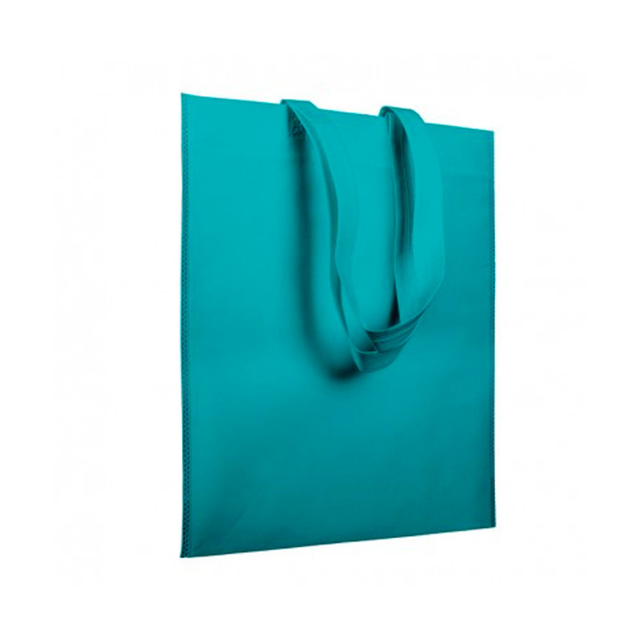 Non-Woven Bag with Short Handles Aquamarine 38x42cm (200 Units)