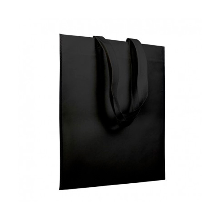 Non-Woven Bag with Short Handles Black 38x42cm (25 Units)