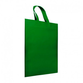 Non-Woven Bag with Short Handles Green 38x42cm (25 Units)