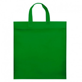 Non-Woven Bag with Short Handles Green 38x42cm (25 Units)