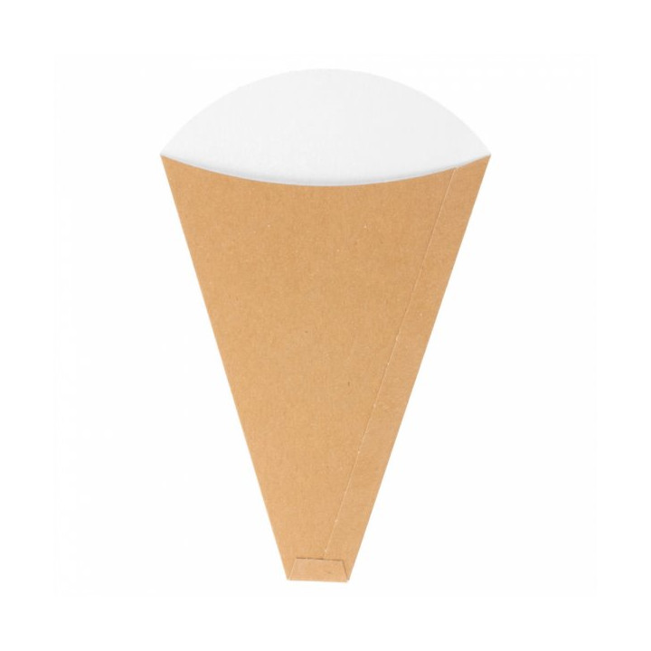 Paper "Crêpes" Cones Kraft 12x2,5x19cm 300g/m2 (2000 Units)