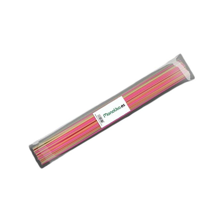 Plastic Straw Straight PS Ø0,8cm 70cm (2400 Units)