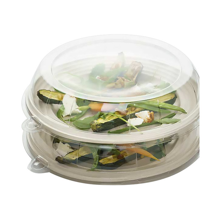 Sugarcane Plate Premium Wave Natural Ø26cm (50 Units) 