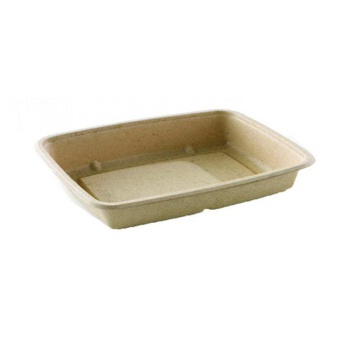 Sugarcane Container PLA 950ml 23x16,5x5cm (75 Units)  