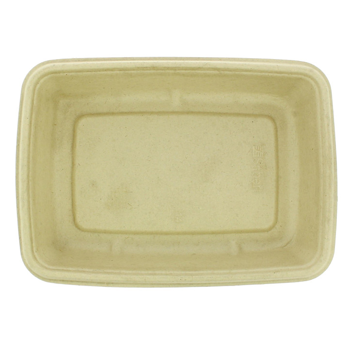 Sugarcane Container PLA 950ml 23x16,5x5cm (300 Units)  