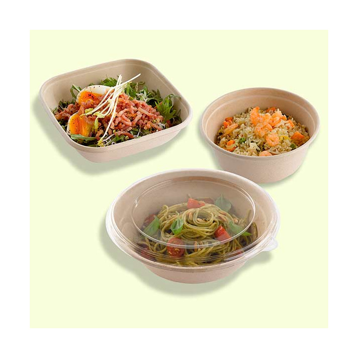 Sugarcane Bowl 1000ml Ø21x6cm (300 Units)  
