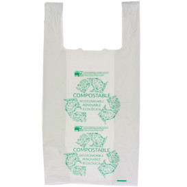 Plastic T-Shirt Bag 100% Biodegradable 35x50cm (1800 Units)