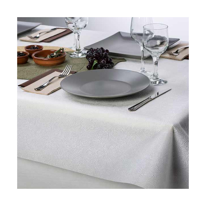 Non-Woven PLUS Tablecloth White 100x100cm (150 Units) 