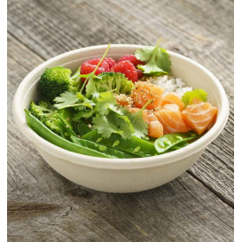 Sugarcane Bowl "Buddha" 750ml Ø17x7cm (300 Units)  