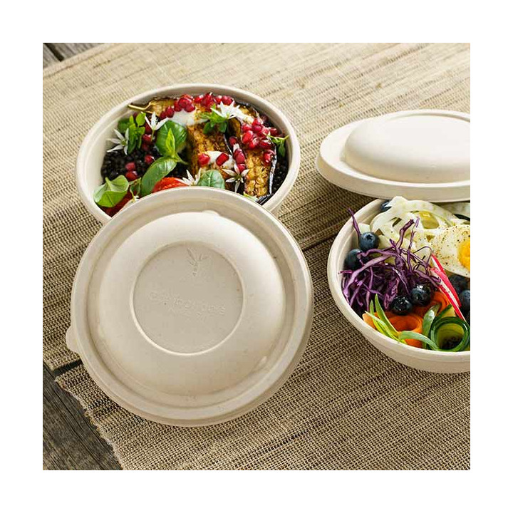 Sugarcane Lid for Bowl Ø17cm (300 Units)  