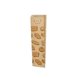 Paper Food Bag "Panes" 9+5x50cm (125 Units) 