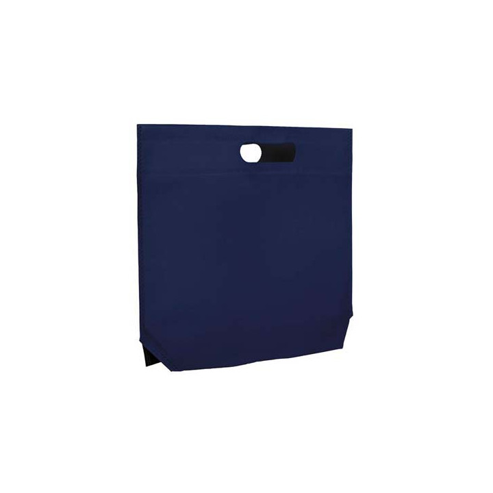 Non-Woven Bag with Die-cut Handles Electric Blu 34+8x26cm (25 Units)