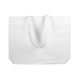 Non-Woven Bag with Long Handles White 48+10x35cm (25 Units)