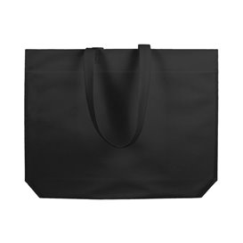 Non-Woven Bag with Long Handles Black 48+10x35cm (200 Units)