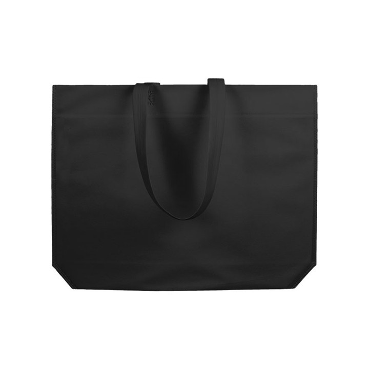 Non-Woven Bag with Long Handles Black 48+10x35cm (200 Units)