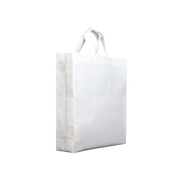 Non-Woven PREMIUM Bag with Short Handles White 25+10x30cm (200 Units)