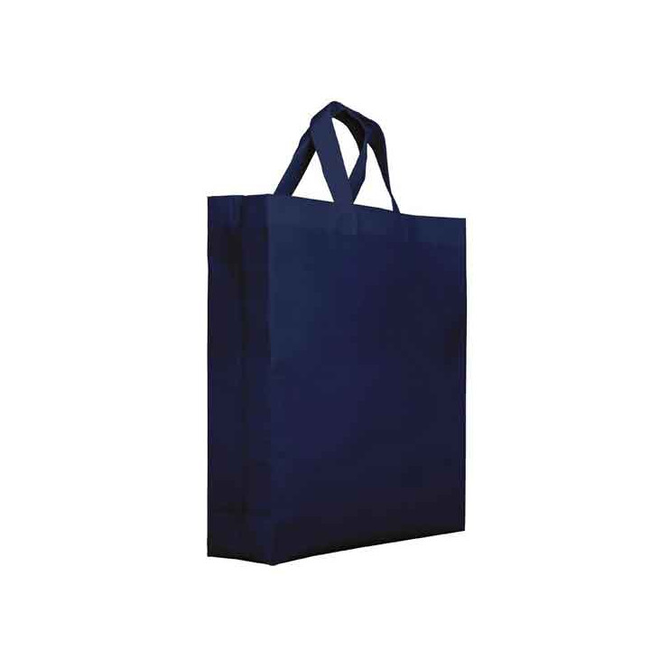 Non-Woven PREMIUM Bag with Short Handles Navy Blu 25+10x30cm (200 Units)