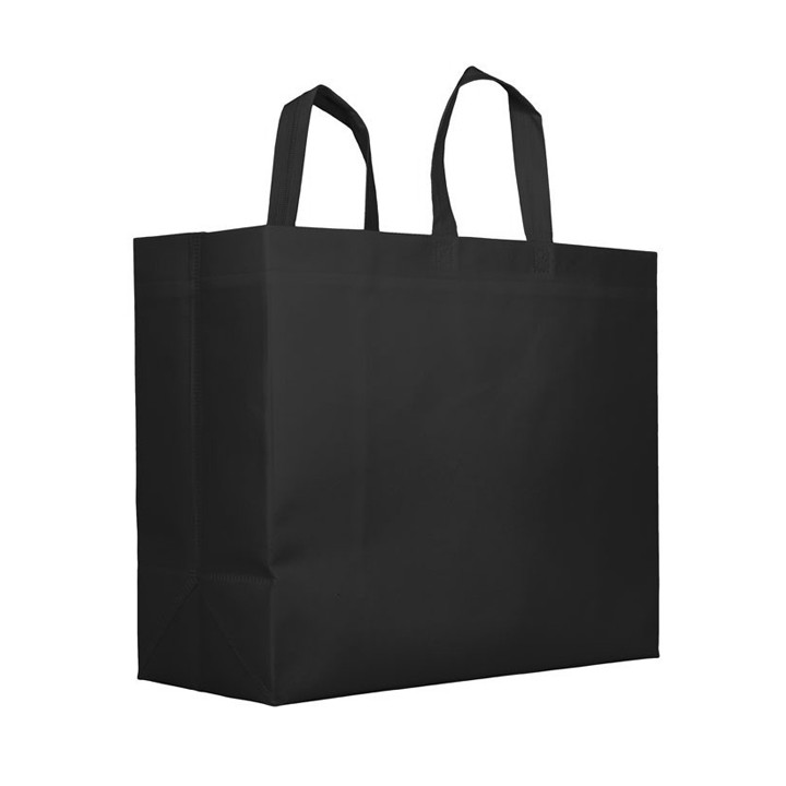 Non-Woven PREMIUM Bag with Short Handles Black 45+12x40cm (100 Units)