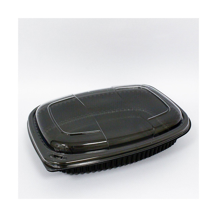 Plastic Container PP Rectangular Shape 1250ml 25,5x18,9x4,5cm (320 Units)