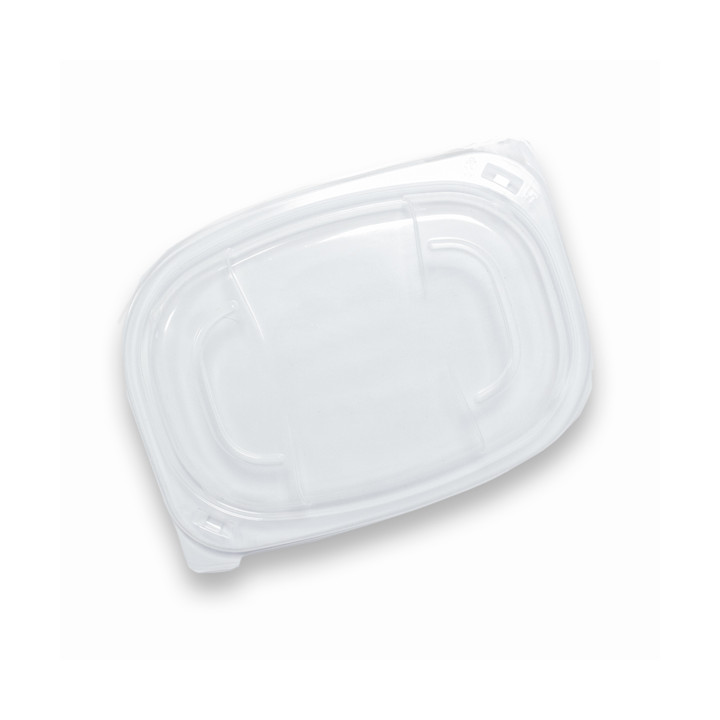 Plastic Lid Translucent Container PP 400/600ml 19x14x2cm (20 Units) 