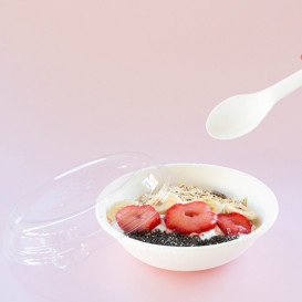 Plastic Lid Compostable PLA Clear for Bowl 355 and 470ml (50 Units) 