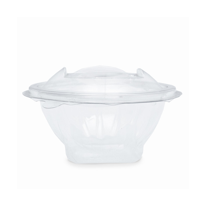 Plastic Salad Bowl APET Round shape Transparente 150ml Ø12cm (21 Units) 