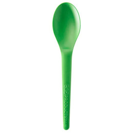 Cornstarch Teaspoon Green CPLA 12cm (100 Units)