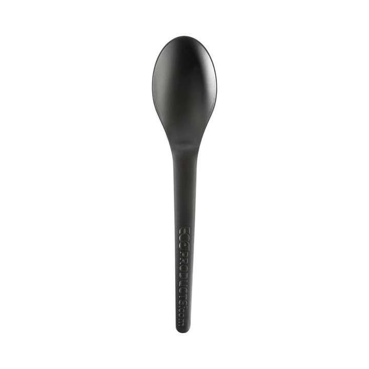 Cornstarch Teaspoon Black CPLA 12cm (2000 Units)